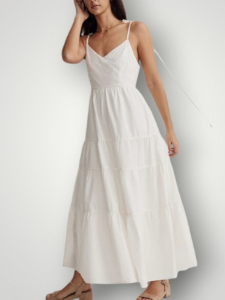 Madewell Sidonie Poplin Maxi Dress